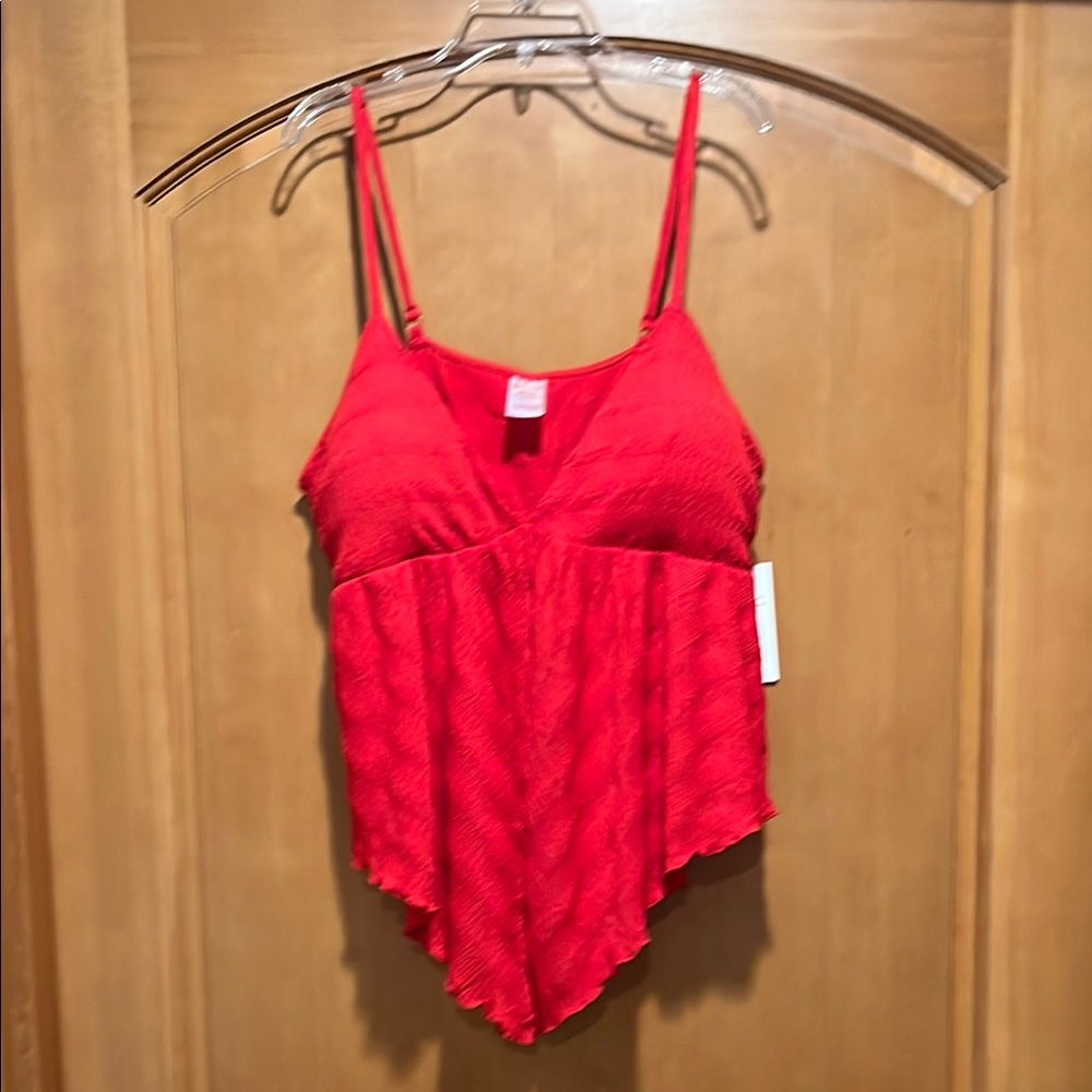 No Boundaries Bold Red Top